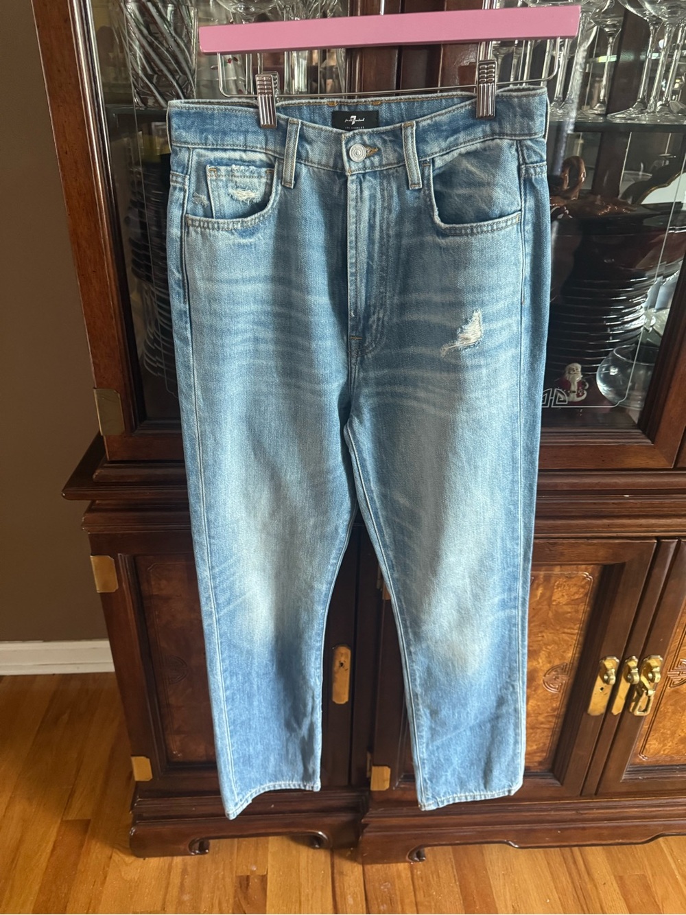 SEVEN FOR ALL MANKIND EASY SLIM CROPPED JEANS
